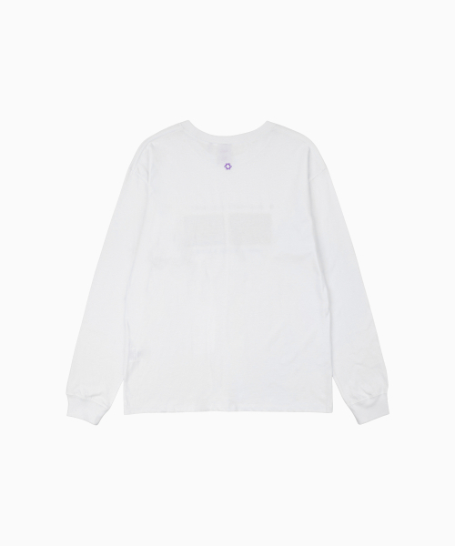 HELLO SUNRISE(ハローサンライズ)の「ジオメトリックフィッシュ長袖Tシャツ_ホワイト(Tシャツ/カットソー・レディース・ホワイト・SMALL/MEDIUM/LARGE)」の2枚目の写真