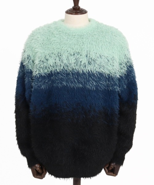 ADAM PATEK(アダムパテック)の「mn3310-rough gradientborder crewneck クルーネックニット(AP2621015)(ニット/セーター・メンズ・グレー/イエロー/グリーン・1/2)」の18枚目の写真