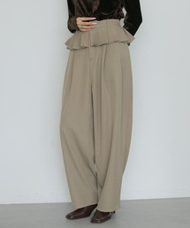 【cheriella】レイヤードフリルタックパンツ LAYERED FRILL TUCK PANTS