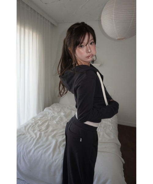 modimood（モディムード）の「MOMU [MADE] ヴィンテージトレーニングスウェットパンツ（スウェットパンツ・レディース・ネイビー/ピンク/チャコール・FREE）」の14枚目の写真
