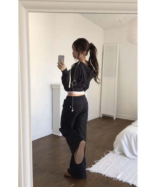 modimood（モディムード）の「MOMU [MADE] ヴィンテージトレーニングスウェットパンツ（スウェットパンツ・レディース・ネイビー/ピンク/チャコール・FREE）」の17枚目の写真