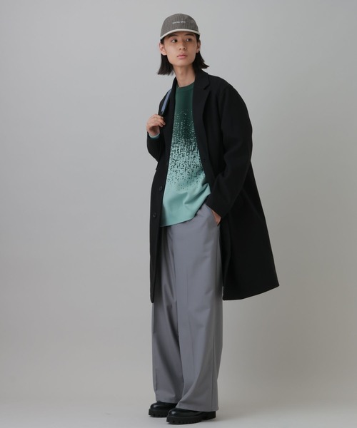 LAKOLE(ラコレ)の「ウーリーテックチェスターコート / 814111(チェスターコート・メンズ・ブラック/チェック/チャコール・SMALL/LARGE/MEDIUM/X-LARGE)」の19枚目の写真