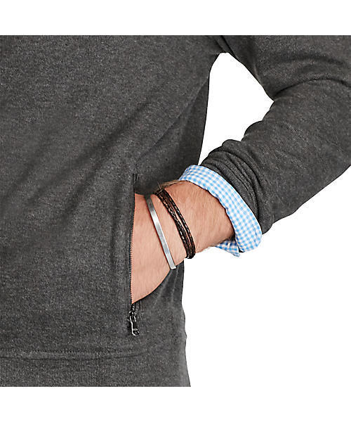 POLO RALPH LAUREN（ポロ ラルフ ローレン）の「リブド コットン フルジップ ジャケット（パーカー・メンズ・グレー/ネイビー/ブラック・LARGE/SMALL/X-LARGE/MEDIUM/X-SMALL）」の7枚目の写真