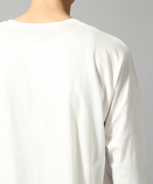 HARE(ハレ)の「【放熱/保温】ダブルファンクションVネックカットソー(HARE)(Tシャツ/カットソー・メンズ・ベージュ/オフホワイト/グレー/ブラック・SMALL/MEDIUM/LARGE)」の13枚目の写真