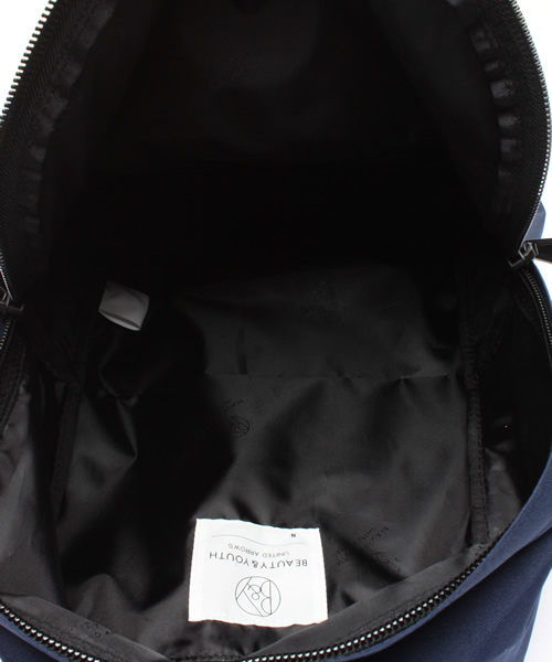 BEAUTY&YOUTH UNITED ARROWS（ビューティーアンドユースユナイテッドアローズ）の「BY コーデュラ/スエード　デイパック　§¨ ◇（バックパック/リュック・メンズ・ブラック/オレンジ/ネイビー・F）」の7枚目の写真