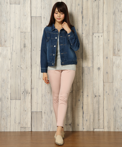 ikka（イッカ）の「スキニークロップドパンツ（その他パンツ・レディース・ブラック/ホワイト/ピンク/ブルー/ネイビー/オリーブ・SMALL/MEDIUM/LARGE）」の16枚目の写真