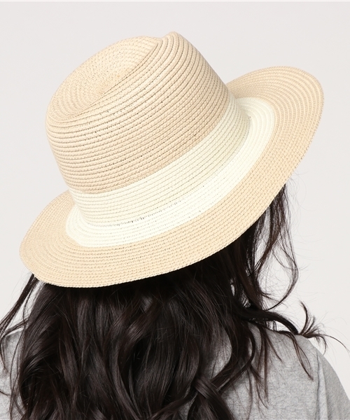 Casselini（キャセリーニ）の「スリム雑材ハット（ハット・レディース・ホワイト/ブラック/ブルー・ﾌﾘ-）」の5枚目の写真