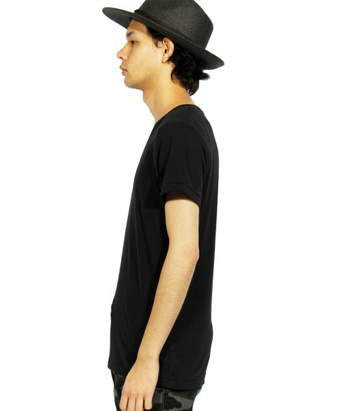 8(eight)(エイト)の「Vネック 無地 半袖 Tシャツ (Tシャツ/カットソー・メンズ・ホワイト/グレー/ブラック/ネイビー・LARGE/MEDIUM)」の15枚目の写真