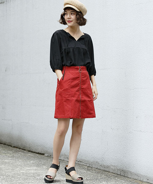 RAY CASSIN（レイカズン）の「レース使いスモックブラウス（シャツ/ブラウス・レディース・オフホワイト/イエロー/ブラック・FREE）」の12枚目の写真