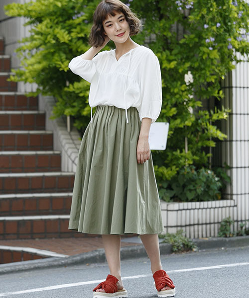 RAY CASSIN（レイカズン）の「レース使いスモックブラウス（シャツ/ブラウス・レディース・オフホワイト/イエロー/ブラック・FREE）」の13枚目の写真