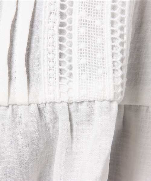 RAY CASSIN（レイカズン）の「レース使いスモックブラウス（シャツ/ブラウス・レディース・オフホワイト/イエロー/ブラック・FREE）」の10枚目の写真