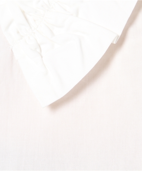 POU DOU DOU（プードゥドゥ）の「フリルブラウス（シャツ/ブラウス・レディース・オフホワイト/ブルー/ネイビー・3）」の6枚目の写真