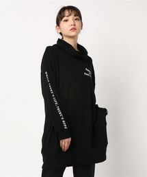 プリントオフタートルニットソーチュニック