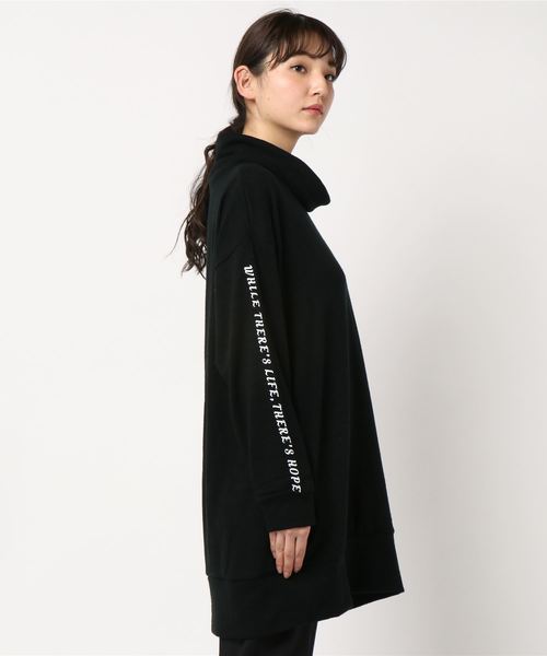 GeeRA(ジーラ)の「プリントオフタートルニットソーチュニック(チュニック・レディース・カーキ/ブラックミックス/グレー系その他/ブラック系その他/杢グレー・LARGE/MEDIUM/SMALL/X-LARGE)」の6枚目の写真