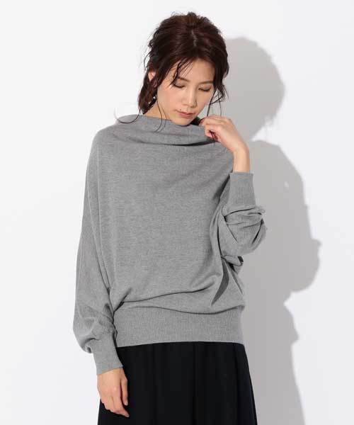 MACKINTOSH PHILOSOPHY（ﾏｯｷﾝﾄｯｼｭ ﾌｨﾛｿﾌｨｰ）の「【ウォッシャブル】ウールドルマンニットプルオーバー（ニット/セーター・レディース・グレー系その他2/ブルー/ネイビー/ブラウン系その他・38）」の2枚目の写真