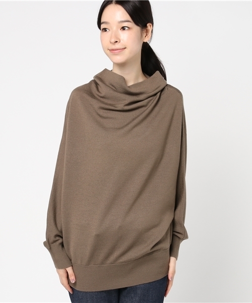 MACKINTOSH PHILOSOPHY（ﾏｯｷﾝﾄｯｼｭ ﾌｨﾛｿﾌｨｰ）の「【ウォッシャブル】ウールドルマンニットプルオーバー（ニット/セーター・レディース・グレー系その他2/ブルー/ネイビー/ブラウン系その他・38）」の5枚目の写真