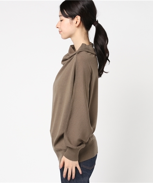 MACKINTOSH PHILOSOPHY（ﾏｯｷﾝﾄｯｼｭ ﾌｨﾛｿﾌｨｰ）の「【ウォッシャブル】ウールドルマンニットプルオーバー（ニット/セーター・レディース・グレー系その他2/ブルー/ネイビー/ブラウン系その他・38）」の6枚目の写真