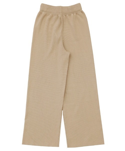 select MOCA(セレクトモカ)の「シンプルニットワイドパンツ(その他パンツ・レディース・ブラック/ベージュ/ブラウン・FREE)」の9枚目の写真