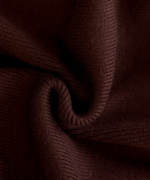 select MOCA(セレクトモカ)の「シンプルニットワイドパンツ(その他パンツ・レディース・ブラック/ベージュ/ブラウン・FREE)」の5枚目の写真