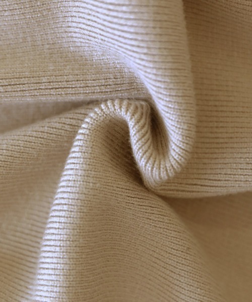 select MOCA(セレクトモカ)の「シンプルニットワイドパンツ(その他パンツ・レディース・ブラック/ベージュ/ブラウン・FREE)」の4枚目の写真