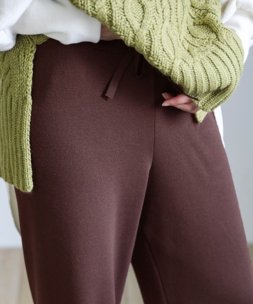 select MOCA(セレクトモカ)の「シンプルニットワイドパンツ(その他パンツ・レディース・ブラック/ベージュ/ブラウン・FREE)」の14枚目の写真