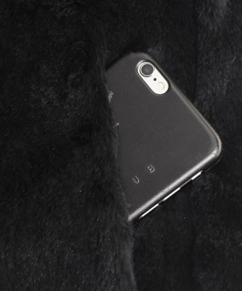 sankyo shokai（サンキョウショウカイ）の「ラビットファーベストフード付き（ダウンベスト・レディース・ブラック・L/M/XL）」の7枚目の写真