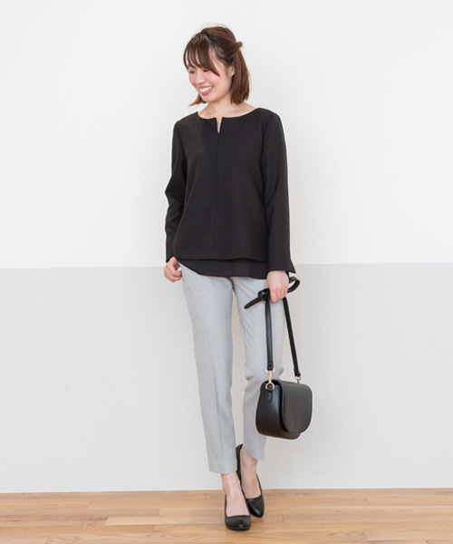 NATURAL BEAUTY BASIC（ナチュラルビューティーベーシック）の「【JJ 12月号掲載】ワンハンドルヒネリショルダーバッグ（ショルダーバッグ・レディース・ブラック/レッド/ベージュ系その他・ﾌﾘ-）」の21枚目の写真