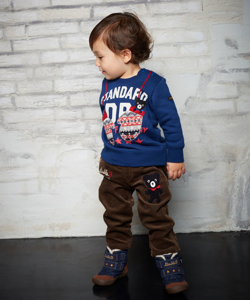 DOUBLE_B（ダブルビー）の「ベビーウィンターブーツ（ブーツ・キッズ・カーキ/インディゴブルー・13cm/15cm/14cm/16cm）」の3枚目の写真