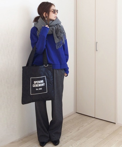 STUDIOUS(ステュディオス)の「【WEARISTA mayumi コラボ】コンパクトワイドスウェット(スウェット・レディース・アイボリー/ブラック/ブルー/ブラウン・FREE)」の10枚目の写真