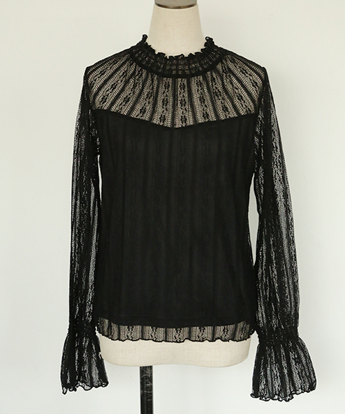 one after another NICE CLAUP（ワンアフターアナザーナイスクラップ）の「ビスチェ付きレーストップス（Tシャツ/カットソー・レディース・ピンク系その他/ドット/チェック・FREE）」の10枚目の写真