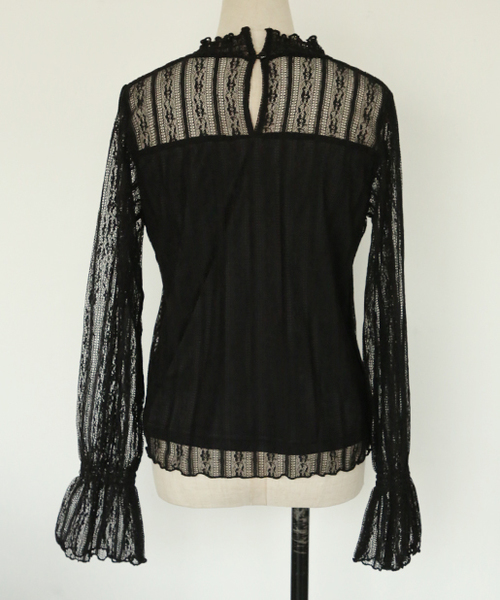 one after another NICE CLAUP（ワンアフターアナザーナイスクラップ）の「ビスチェ付きレーストップス（Tシャツ/カットソー・レディース・ピンク系その他/ドット/チェック・FREE）」の9枚目の写真