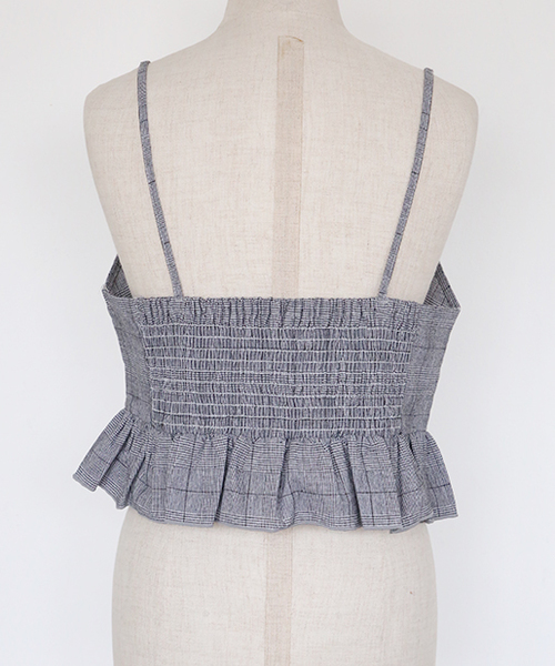 one after another NICE CLAUP（ワンアフターアナザーナイスクラップ）の「ビスチェ付きレーストップス（Tシャツ/カットソー・レディース・ピンク系その他/ドット/チェック・FREE）」の6枚目の写真