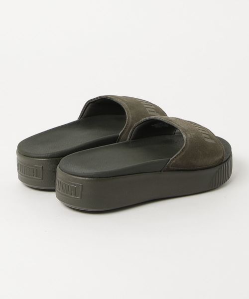 PUMA（プーマ）の「プラットフォーム スライド ボールド SD ウィメンズ (WOMEN)（サンダル・レディース・ブラック/グリーン・24.0cm/23.0cm/25.0cm/22.0cm）」の3枚目の写真