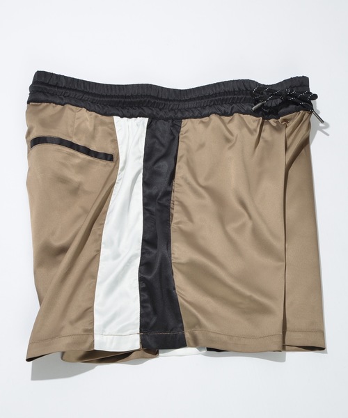 SUPERTHANKS（スーパーサンクス）の「サテンショートパンツ（その他パンツ・メンズ・レオパード/ストライプ/モカ/ブラック・M/L/S）」の6枚目の写真