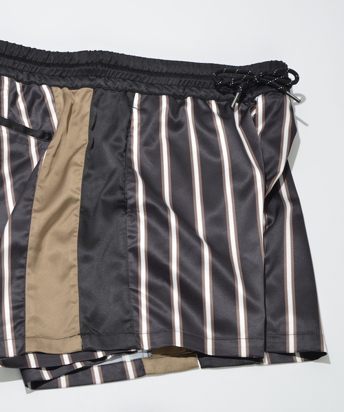 SUPERTHANKS（スーパーサンクス）の「サテンショートパンツ（その他パンツ・メンズ・レオパード/ストライプ/モカ/ブラック・M/L/S）」の5枚目の写真