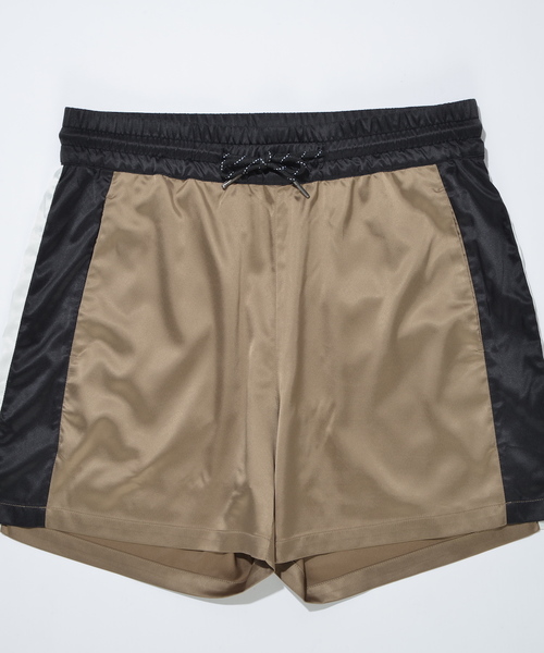 SUPERTHANKS（スーパーサンクス）の「サテンショートパンツ（その他パンツ・メンズ・レオパード/ストライプ/モカ/ブラック・M/L/S）」の10枚目の写真