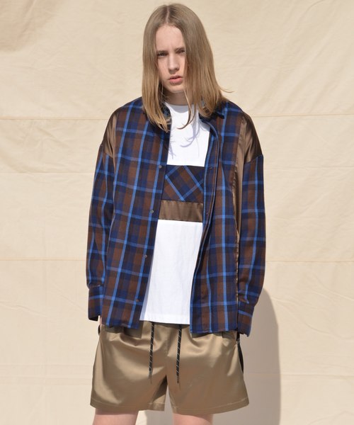 SUPERTHANKS（スーパーサンクス）の「サテンショートパンツ（その他パンツ・メンズ・レオパード/ストライプ/モカ/ブラック・M/L/S）」の15枚目の写真