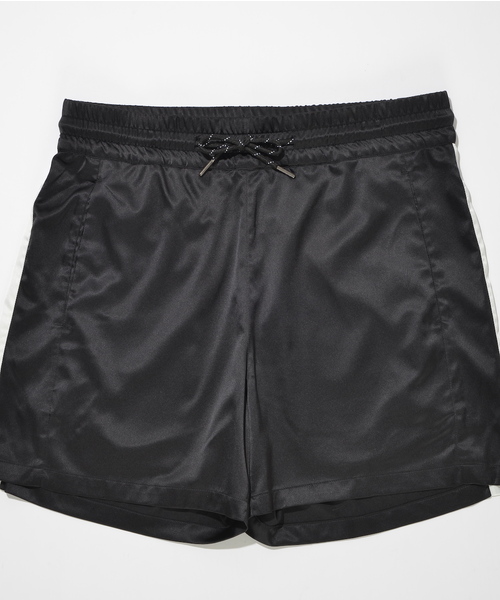 SUPERTHANKS（スーパーサンクス）の「サテンショートパンツ（その他パンツ・メンズ・レオパード/ストライプ/モカ/ブラック・M/L/S）」の18枚目の写真