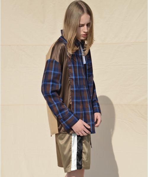 SUPERTHANKS（スーパーサンクス）の「サテンショートパンツ（その他パンツ・メンズ・レオパード/ストライプ/モカ/ブラック・M/L/S）」の19枚目の写真