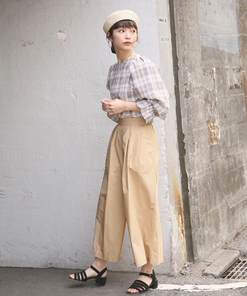 LOWRYS FARM（ローリーズファーム）の「サッカーチェックブラウス　784505 （シャツ/ブラウス・レディース・ネイビー/レッド/イエロー・MEDIUM/LARGE）」の10枚目の写真