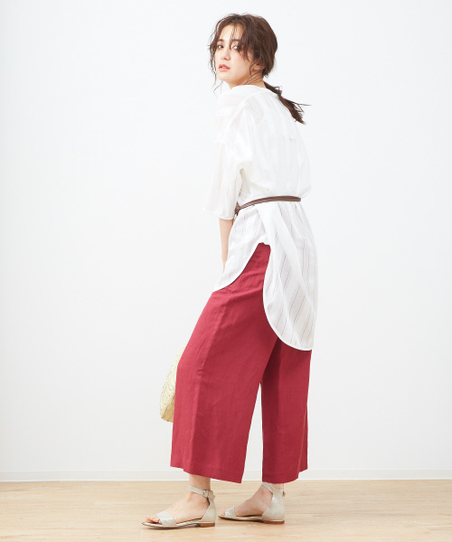PICHE ABAHOUSE（ピシェ アバハウス）の「【WEB別注】フラットアンクルストラップサンダル（サンダル・レディース・ブラック/ピンク/シャンパン・SMALL/MEDIUM/LARGE）」の7枚目の写真