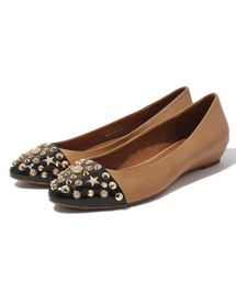 ROSE BUD | (JEFFREY CAMPBELL)SELBY-STUDS 2TONE FLAT SHOES(パンプス)