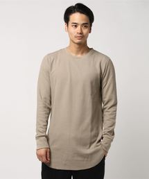 ワッフルロング丈長袖Tシャツ カットソー