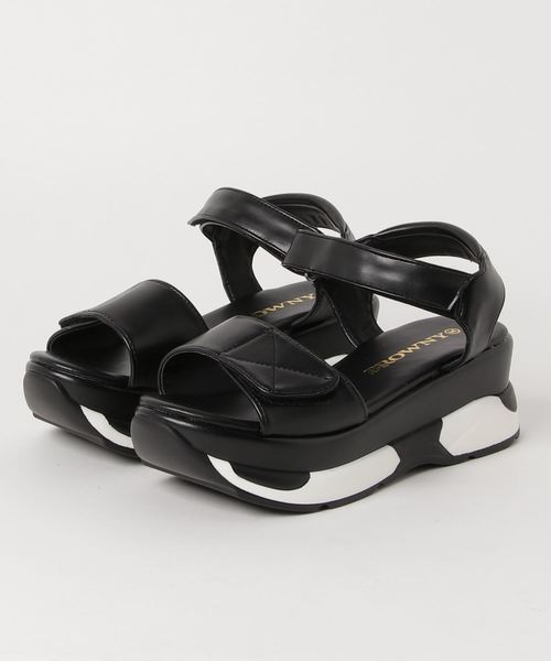 WEGO（ウィゴー）の「WEGO/厚底スポーツサンダル（サンダル・レディース・シルバー/ホワイト/ブラック・MEDIUM/LARGE）」の15枚目の写真