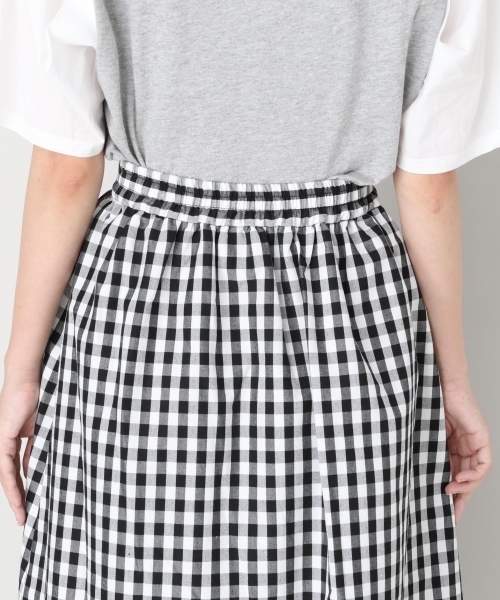 LOWRYS FARM（ローリーズファーム）の「マエボタンギャザースカート  799340（スカート・レディース・ブルー/チェック/ベージュ/イエロー・FREE）」の11枚目の写真