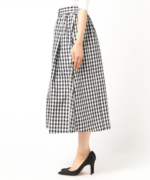 LOWRYS FARM（ローリーズファーム）の「マエボタンギャザースカート  799340（スカート・レディース・ブルー/チェック/ベージュ/イエロー・FREE）」の5枚目の写真