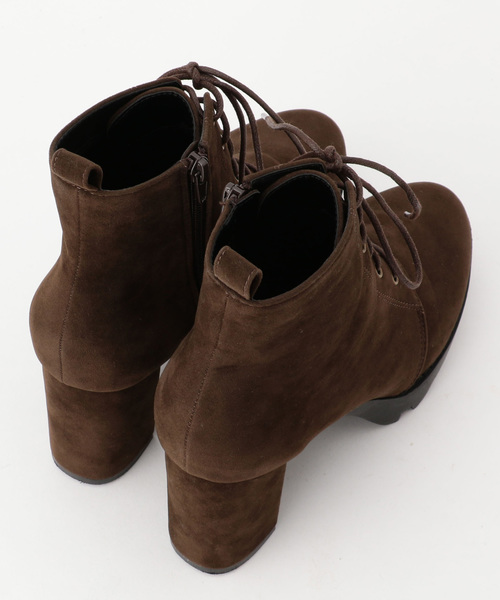 archives（アルシーヴ）の「レースアップショートブーツ（ブーツ・レディース・ブラック/ダークブラウン・MEDIUM/LARGE）」の7枚目の写真