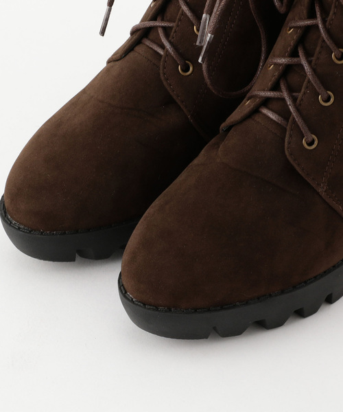 archives（アルシーヴ）の「レースアップショートブーツ（ブーツ・レディース・ブラック/ダークブラウン・MEDIUM/LARGE）」の8枚目の写真