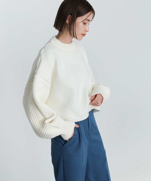 select MOCA(セレクトモカ)の「ハイウエストワイドパンツ(スラックス・レディース・ブラック/グリーン/ボルドー/グレイッシュブルー/レンガ/ブルー/ライトグリーン/ライトベージュ・SMALL/MEDIUM)」の11枚目の写真