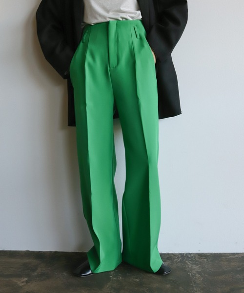 セール】ハイウエストワイドパンツ（スラックス）｜select MOCA